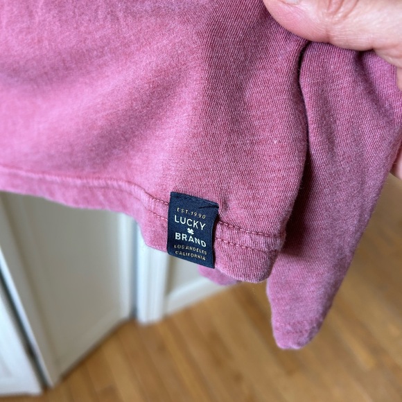 Lucky Brand Rumba Red XL Henley Shirt - Picture 5 of 5